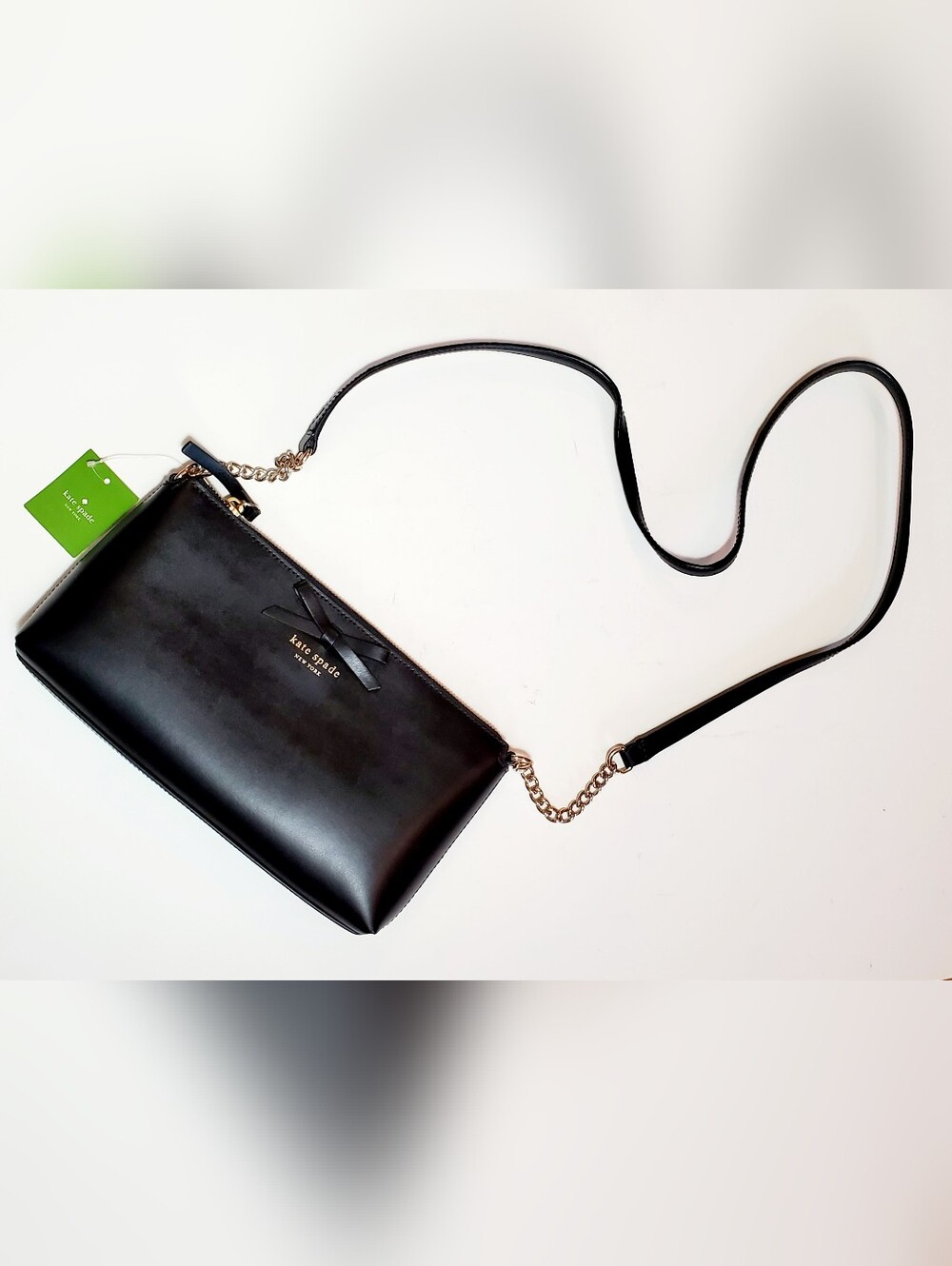 Kate Spade Sawyer Street Declan Crossbody Black Leather Purse
